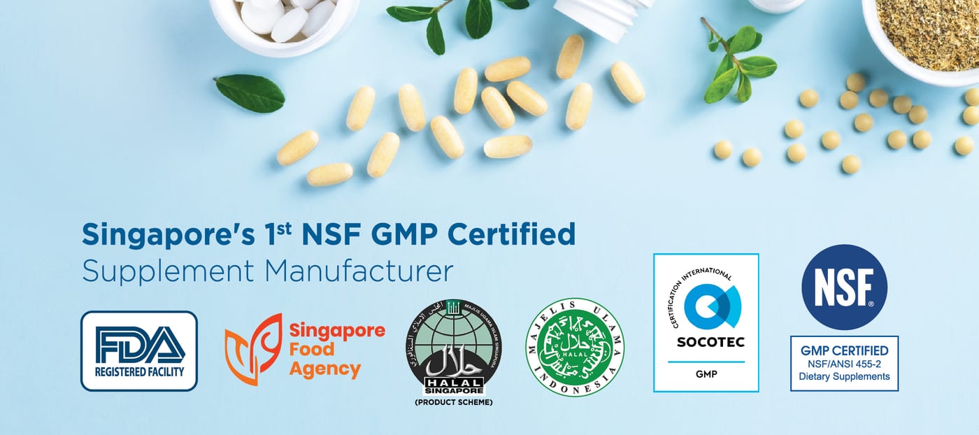 Singapore's 1st NSF GMP Certified Supplement Manufacturer